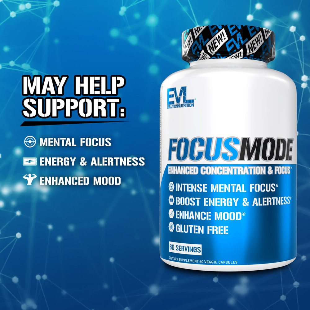EVLution Nutrition, FocusMode®, 60 растительных капсул