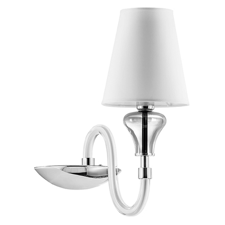 809616 Бра OTTO 1х40W E14 БЕЛЫЙ ткань