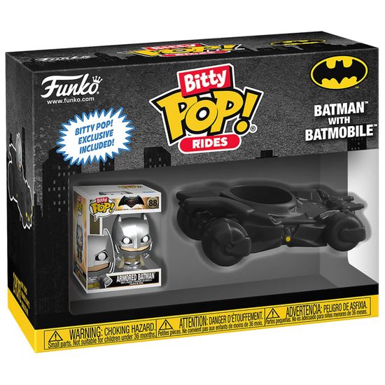 Фигурка Funko Bitty POP! Rides Batman with Batmobile 83621 / Фигурка Фанко ПОП! по мотивам вселенной "DC", Бэтмен на Бэтмобиле
