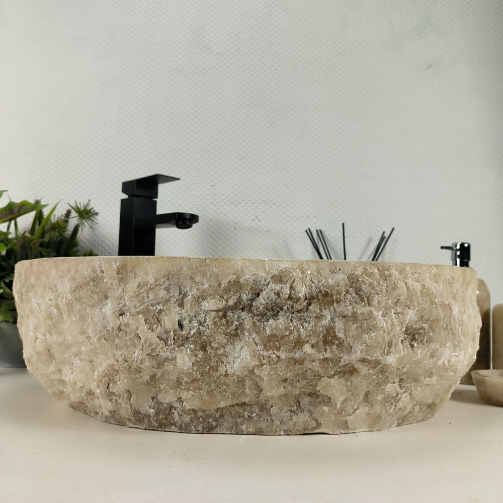 Каменная раковина из оникса Erozy Yellow EO-04514 (52*42*15) 0159 из натурального камня