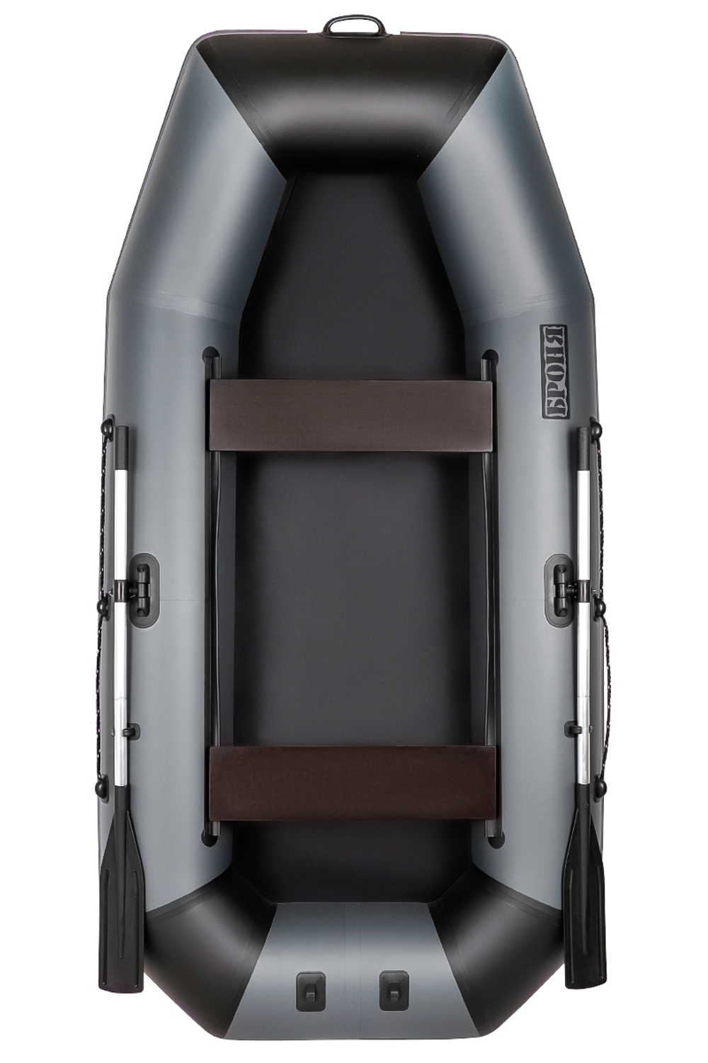 Броня-280 М серый-черный (лодка ПВХ с усилением)