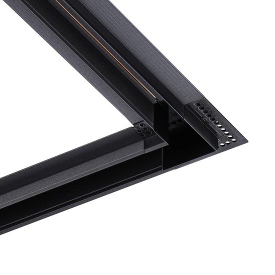 135280 SHINO NT24 174 черный Соединитель «L» токопроводящий для шинопровода в ГКЛ (для арт.135197; 135199) IP20 48V SMAL