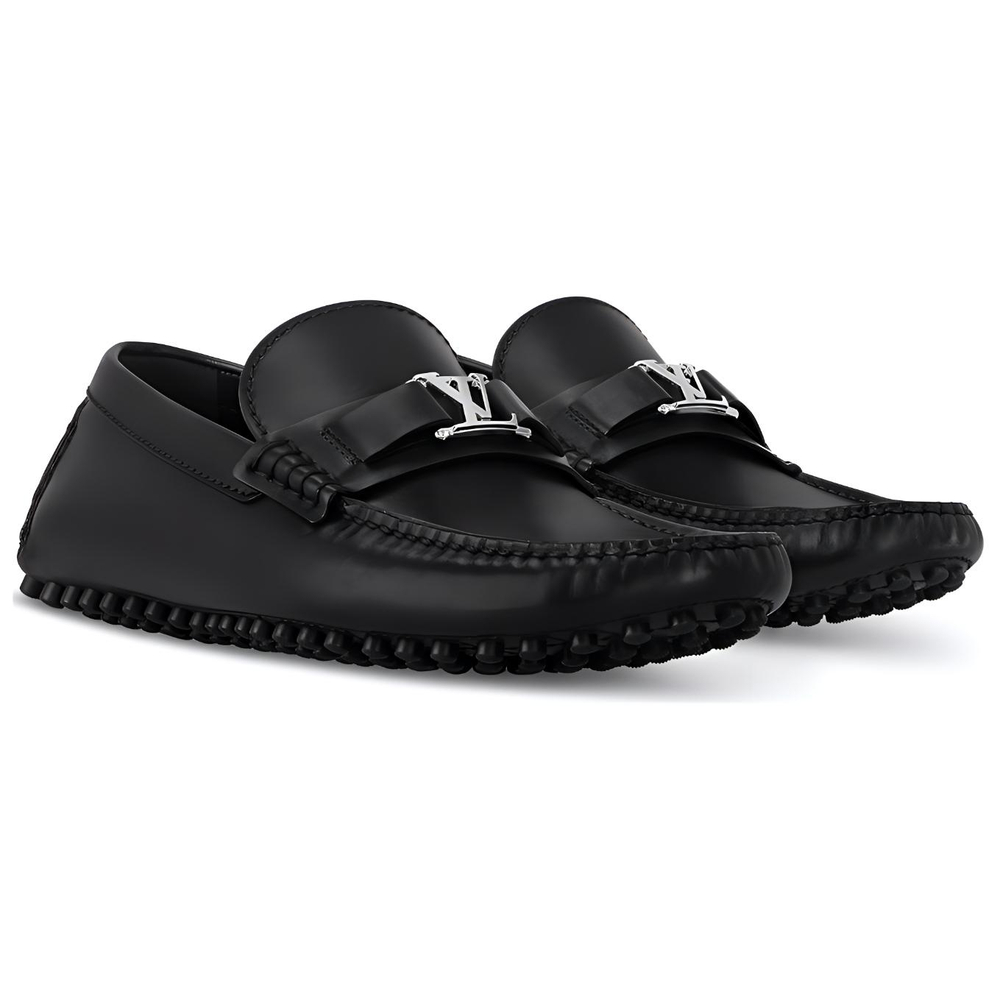 LOUIS VUITTON Hockenheim Gommino Loafers Men"s Black