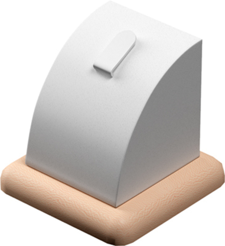 Подставка для кольца/кубик изогнутый/язычок/квадратное основание/ф.№1 (ПЭТ карман)