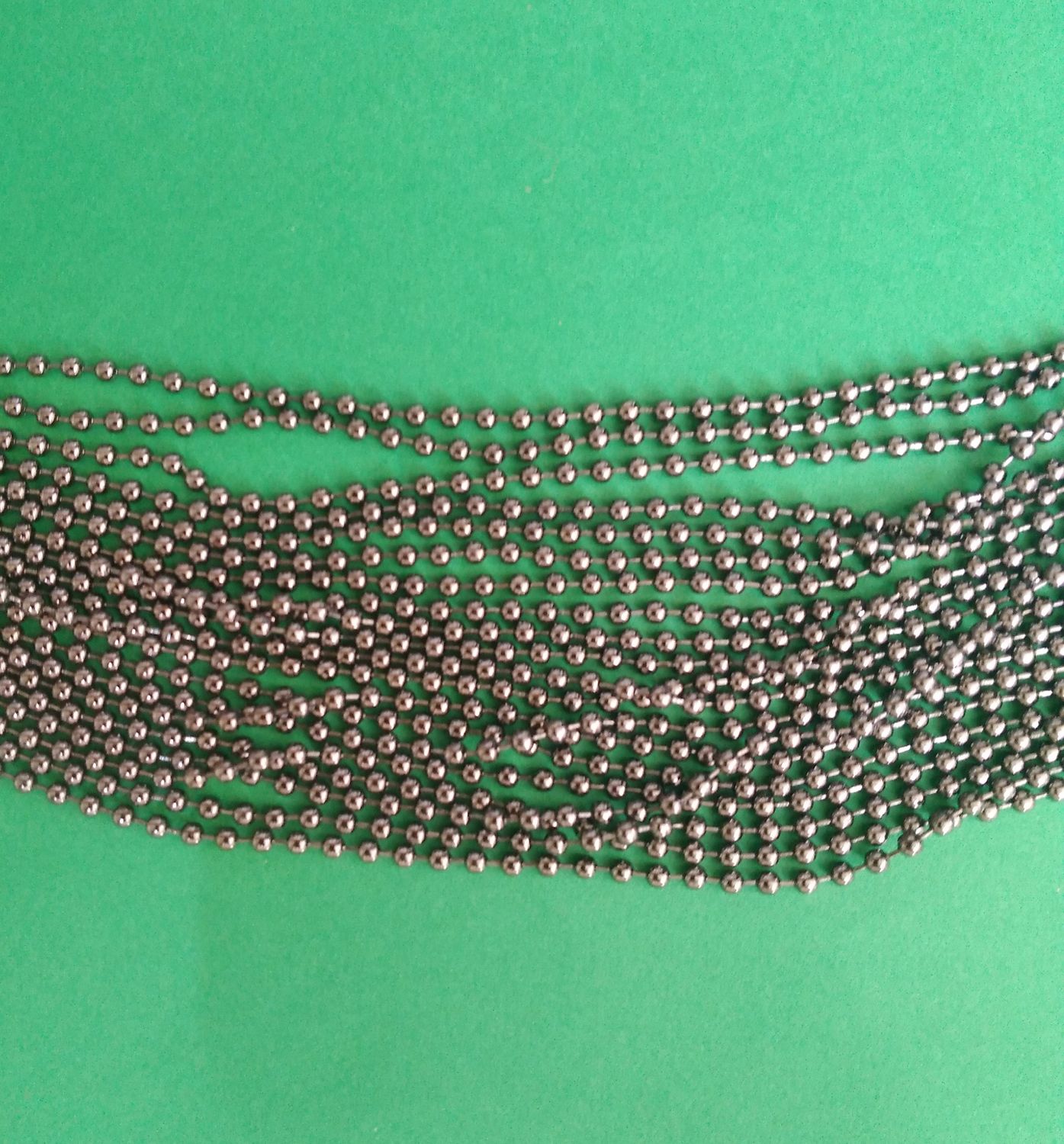 цепь шариками , 2мм,графит  , (5метров)