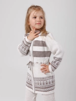 Кардиган вязаный на молнии для девочки