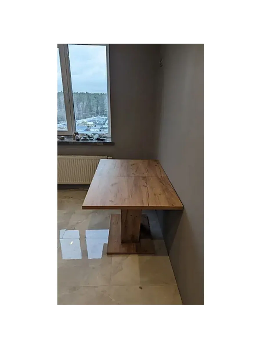 Стол кухонный обеденный раздвижной 120х80х75,5 см