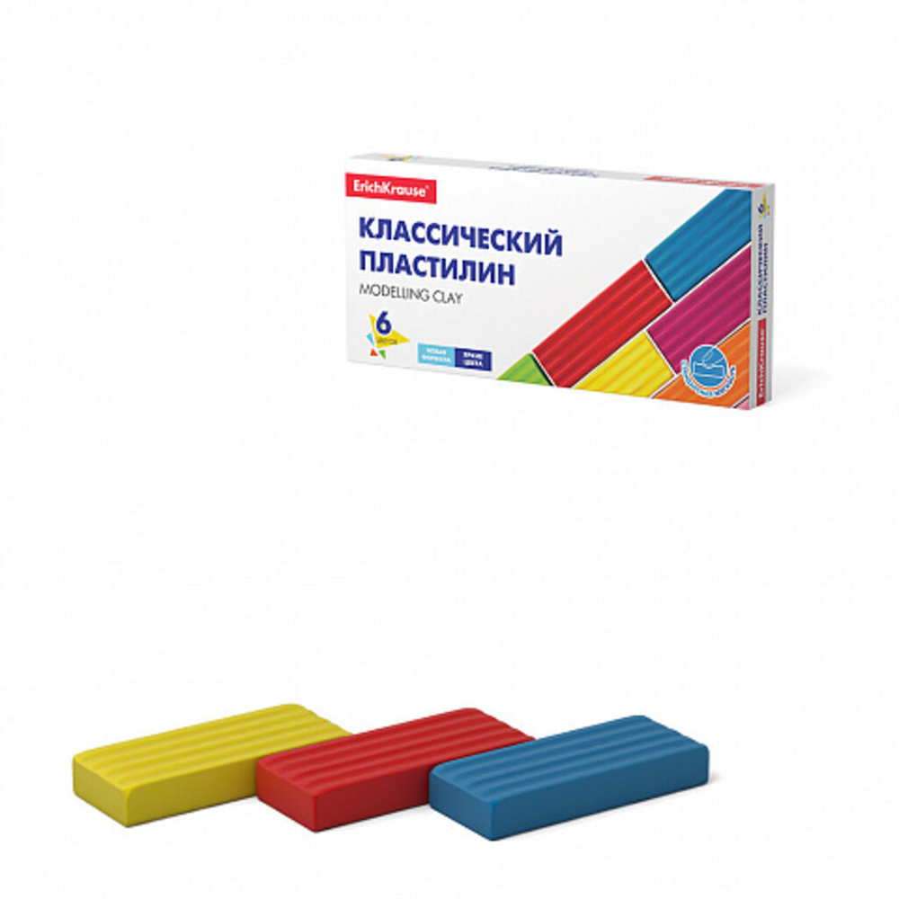 Пластилин 6цв 96гр. Erich Krause Basic