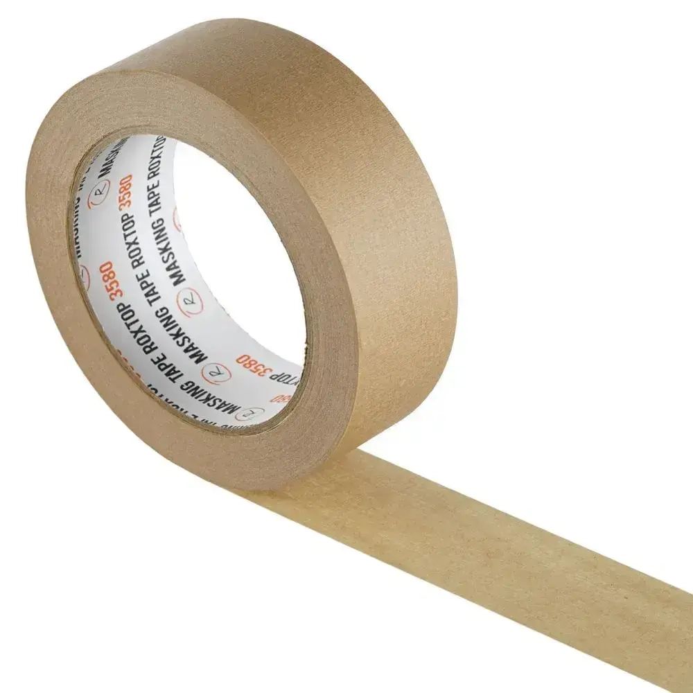 RoxelPro Скотч малярный, Малярная лента ROXTOP 3580, коричневая, 36мм х 40м 1 шт.