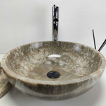 Раковина из оникса Bowl Grey Medium TinLip BO-60987 45*45*15