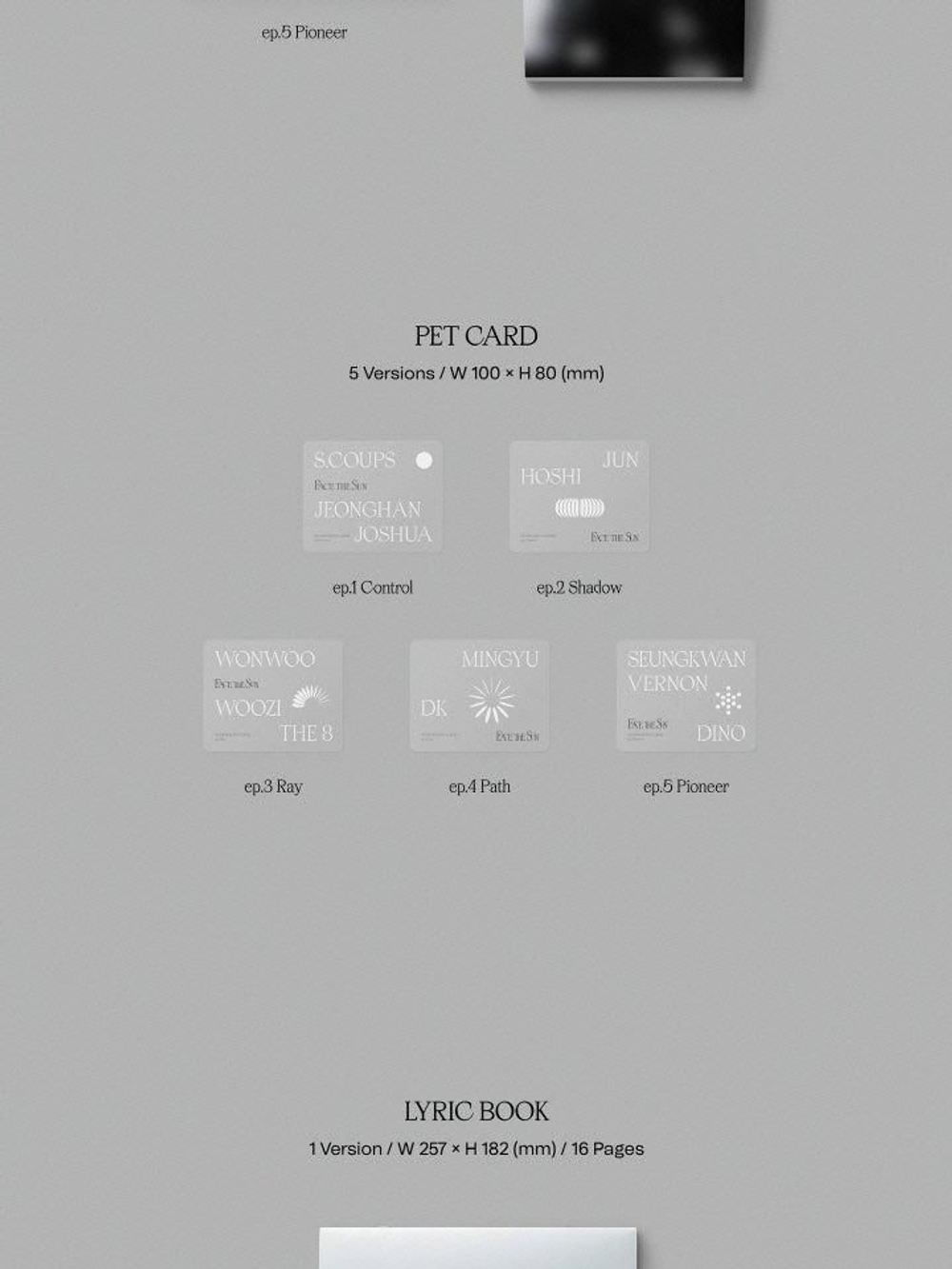 Альбом SEVENTEEN - Face the Sun 4th Album 5 Version SET