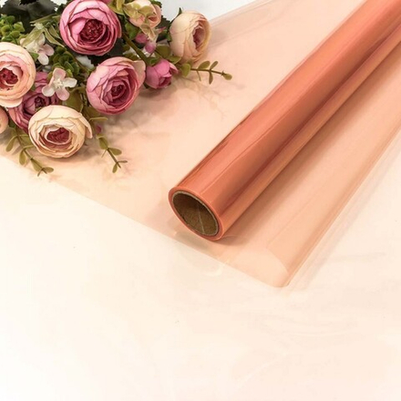 Упаковочная пленка 40мкм (0,58*10 м) Темно-коралловый, 1 шт.