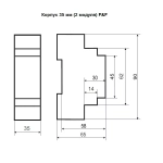 Реле контроля напряжения CP-721 50-450В 30А IP20