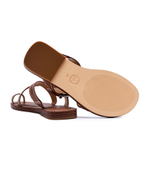 Шлепанцы кожаные ashton Michael Kors - коричневый(40S4ATFS1L)