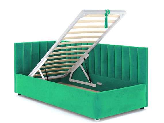 Кровать Negga Mellisa 180 Угловая ЛЕВАЯ Velutto 42