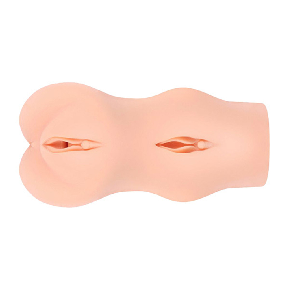 Телесный мастурбатор-вагина 18см с двойным слоем Kokos Dream