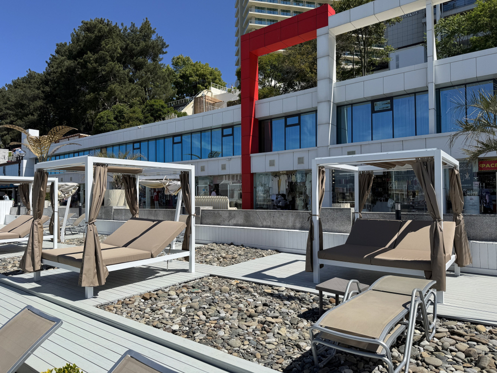 Шатер с лежаками Tagliamento Enigma, белый, тортора