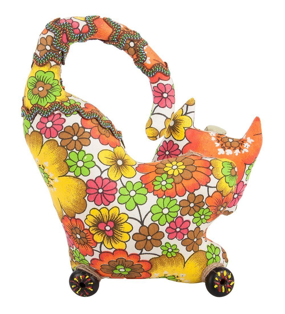 ТК-410 Игрушка лоскутная «Кот-голова»