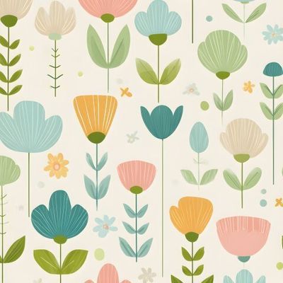 Весенний цветочный сад