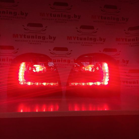 Задние фонари SMOKE LED для Volkswagen Polo 5 6R hatchback