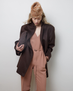 Комбинезон из вискозы Стелла Маккартни карамель