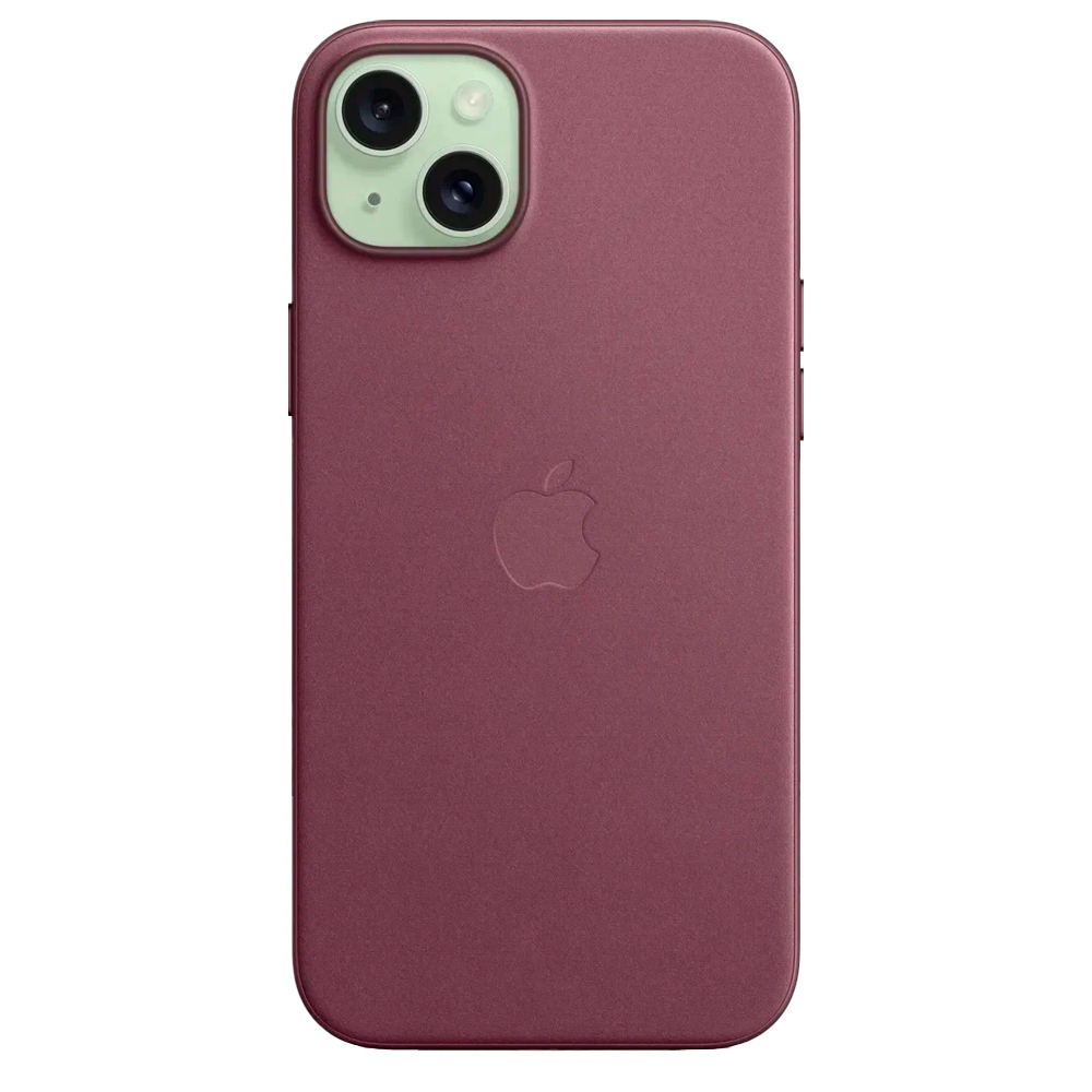 Тканевый чехол с поддержкой MagSafe Apple FineWoven Case для iPhone 15 Plus, Mulberry (Красная шелковица)