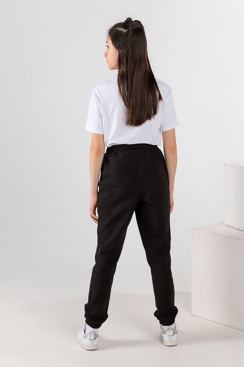 Брюки для девочки Скул-1 Виотекс ЧЁРНЫЙ