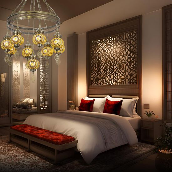 CL419185 Каир Мозаика Янтарь Люстра