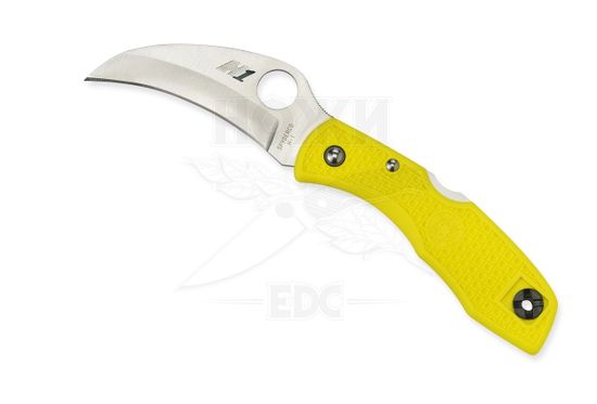 Складной нож Spyderco Tasman Salt C106PYL c клинком из стали H1, рукоять FRN
