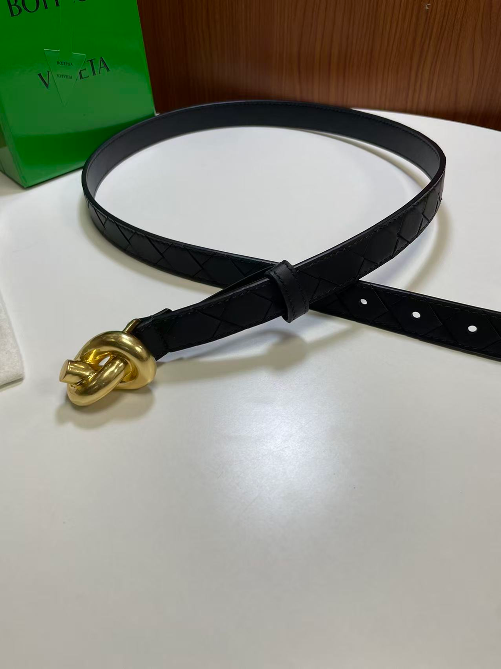 Ремень с плетением Intercciato