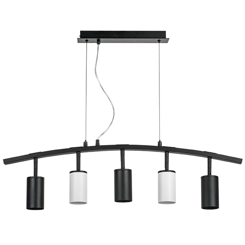 LR735373362 Люстра RULLO 5х50W GU10 ЧЕРНЫЙ/БЕЛЫЙ (571735+214437-3+214436-2)