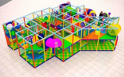 Детский игровой лабиринт «Краски веселья»