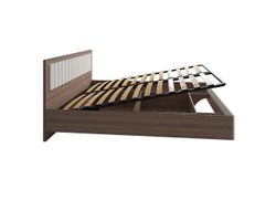 МС Роза Кровать 1600 Орех Франклин/Пудра Скин, ДСВ Мебель