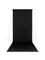 Фон бумажный Raylab 009 Black 1,35*10м черный
