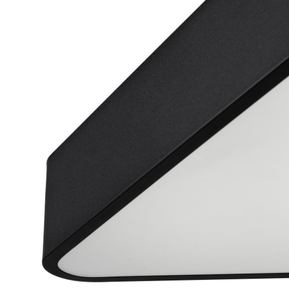 Светильник LED ЭРА Geometria SPO-152-B-40K-048 Delta 48Вт 4000К 3500Лм IP40 800*800*80 черный подвесной | Декоративные светильники Geometria