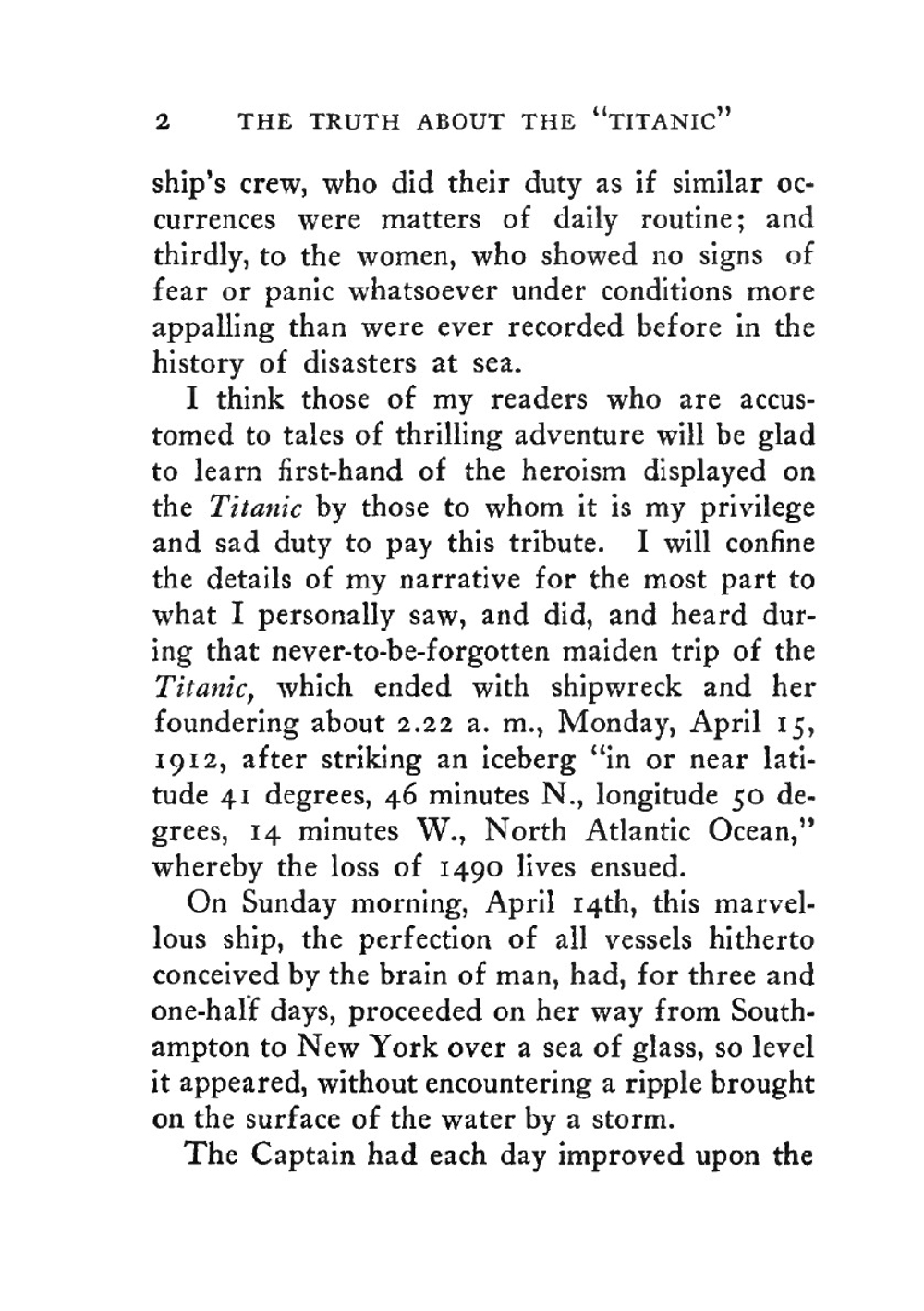 The truth about the Titanic | Archibald Gracie
