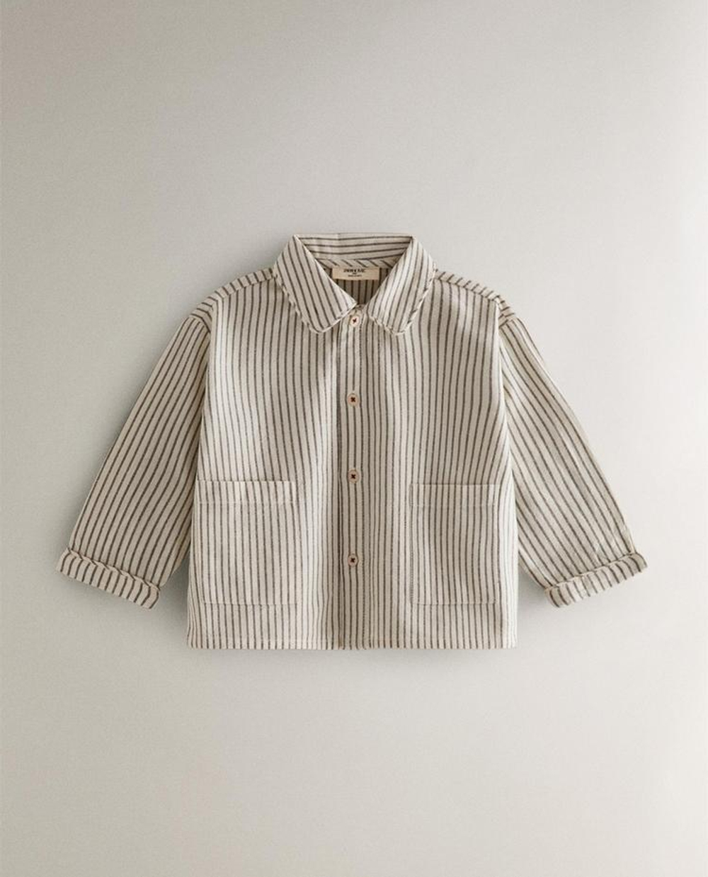 ZARA HOME ДЕТСКАЯ ПИЖАМА НА РОЖДЕСТВЕНСКУЮ ТЕМАТИКУ В ПОЛОСКУ, ЖЕЛТОВАТО-БЕЛЫЙ