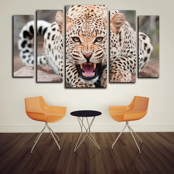 Модульная картина "Леопард"