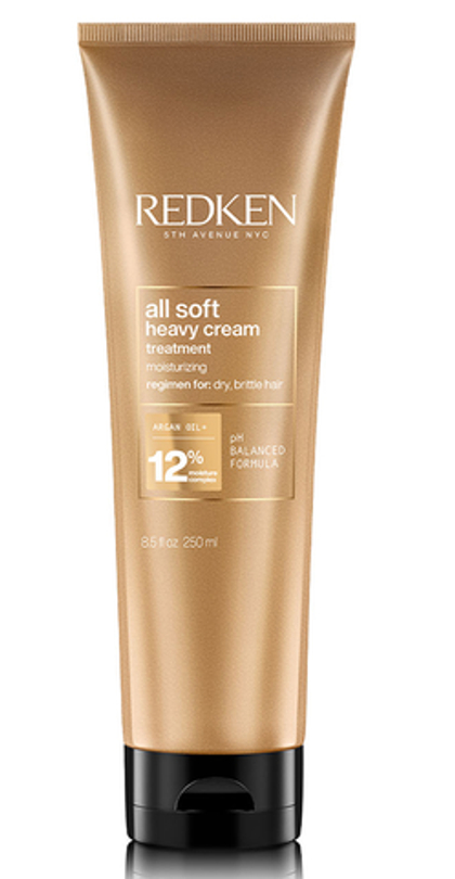 Глубоко питающая маска с аргановым маслом для сухих и ломких волос Redken All Soft Heavy Cream Treatment 250 мл