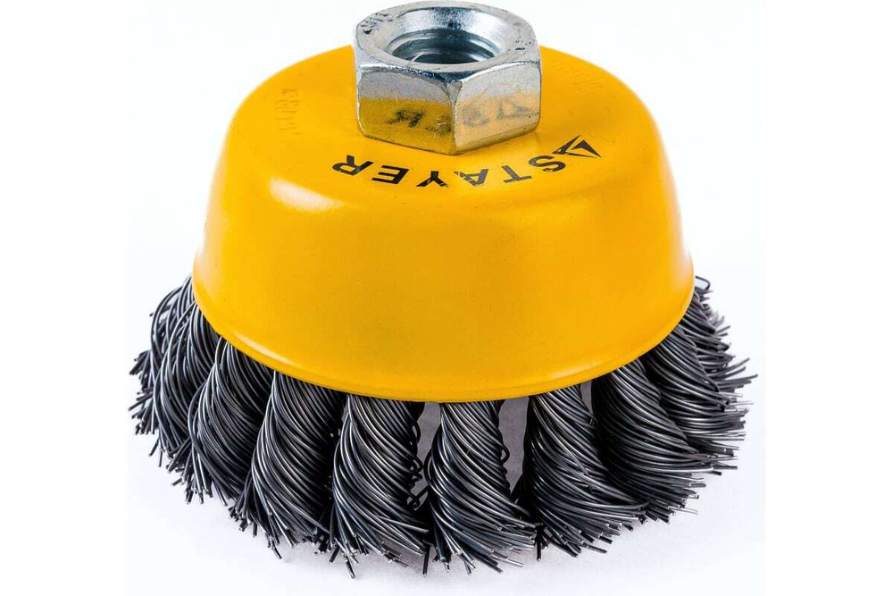 Щетка чашечная "MASTER" (80 мм; М14) для УШМ STAYER 35128-080_z01