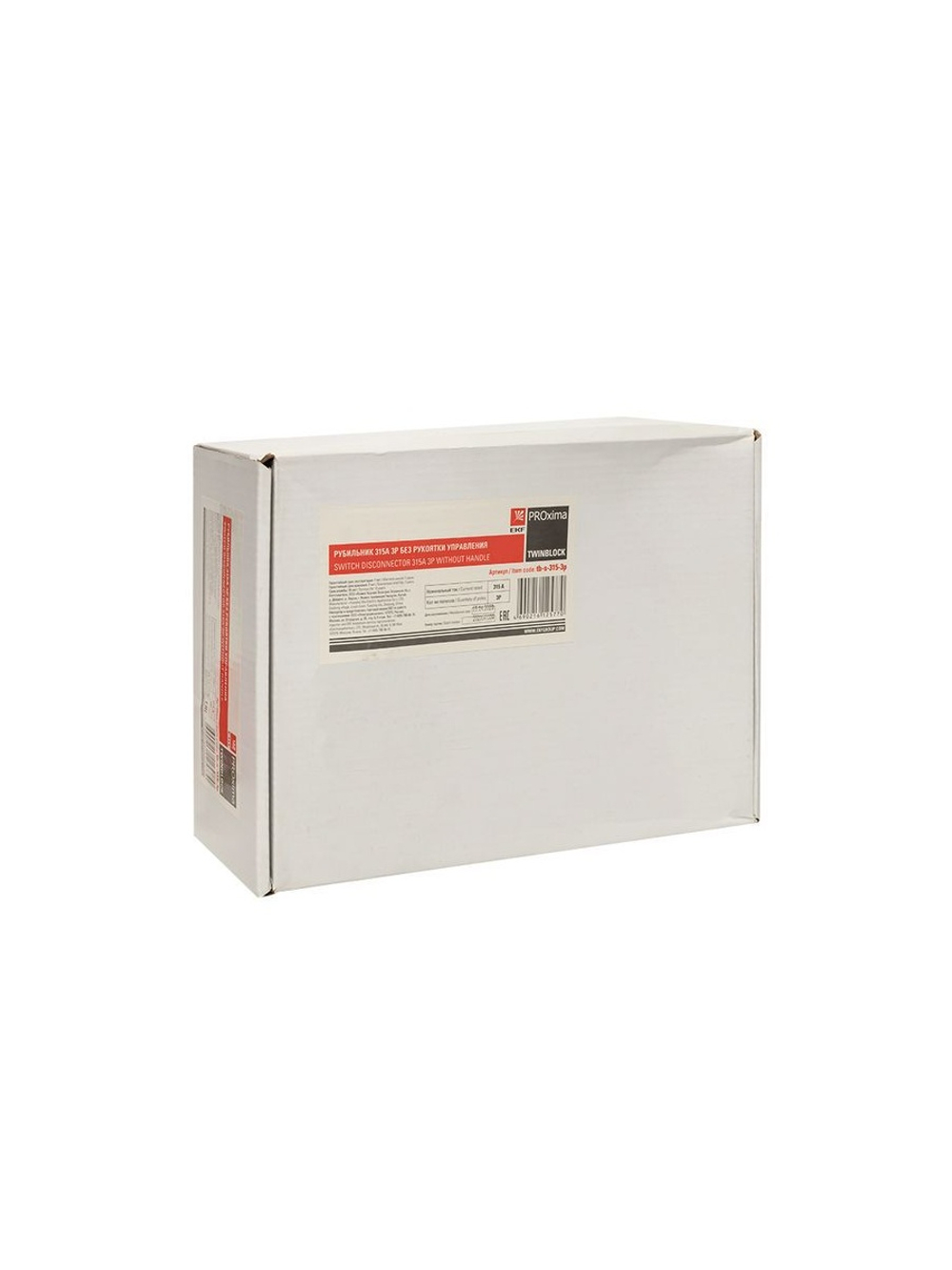 Рубильник 3п 315А без рукоятки управления TwinBlock PROxima EKF tb-s-315-3p