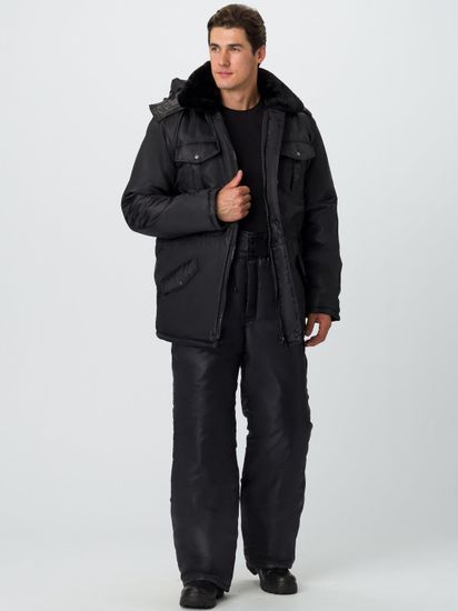 Костюм зимний для охранника брюки (черный)