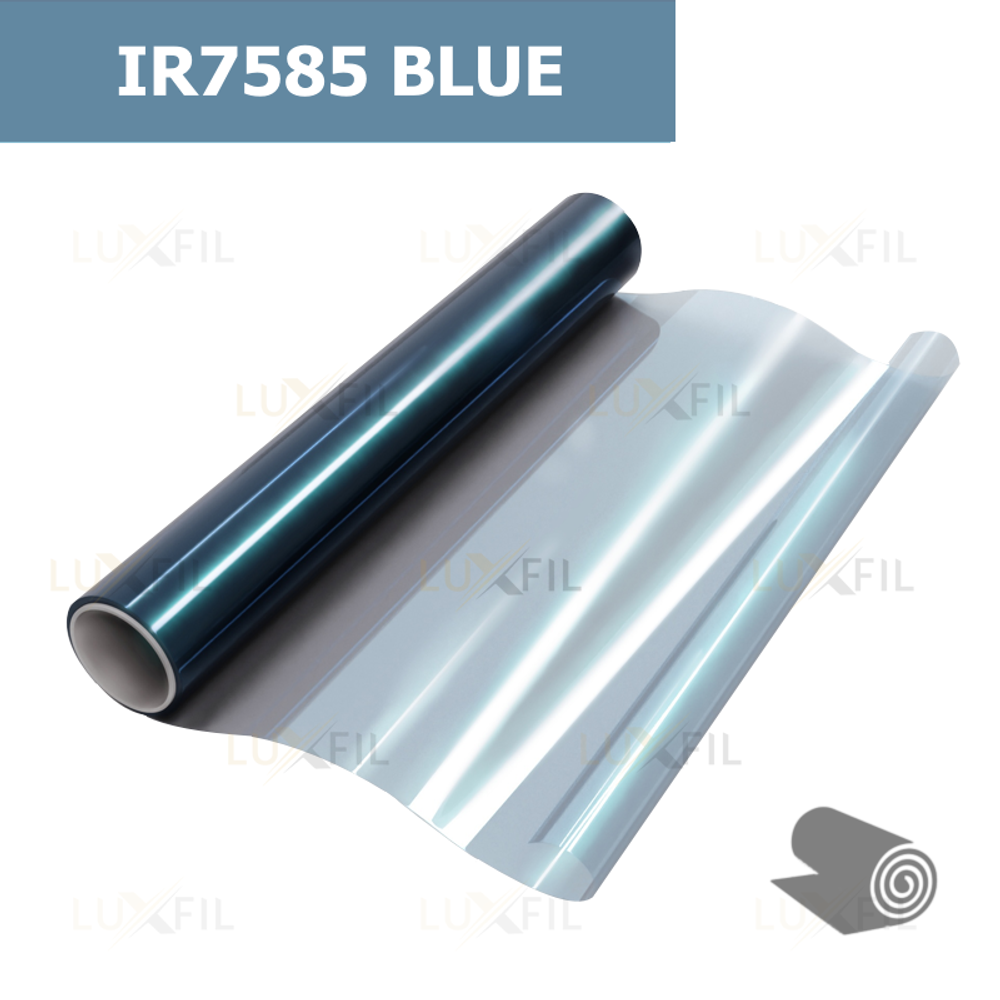 Пленка для окон атермальная IR7585 Blue керамика LUXFIL, рулон (размер 1,524x30м.)
