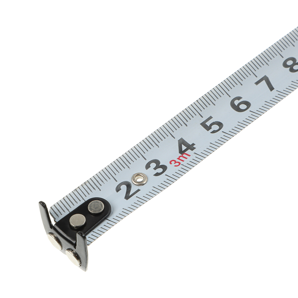 ЕРМАК Рулетка "СКИЛЛ", 3м х 16мм, 2х-сторонний зацеп + магнит, корпус ABS+TPR