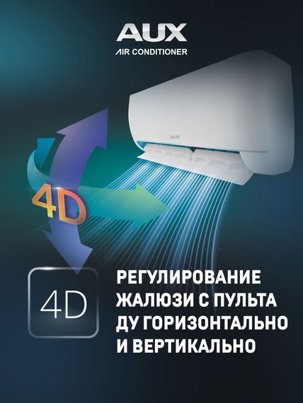 Настенная сплит-система AUX ASW-H24A4/JD-R2DI (v1) + AS-H24A4/JD-R2DI (v1), белый — (12)