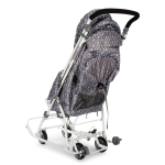 Санки-коляска "Наши Детки 3-1К" с ромбиками серый
