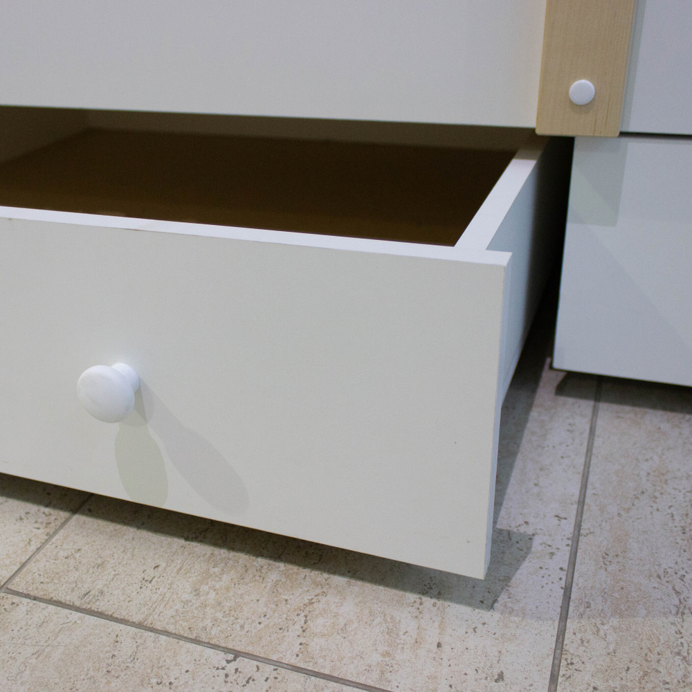 Кровать подростковая "МК-12" 160*80 см., белая/натуральный