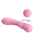 Нежно-розовый изогнутый вибратор 19см Pretty Love Matt BI-014667