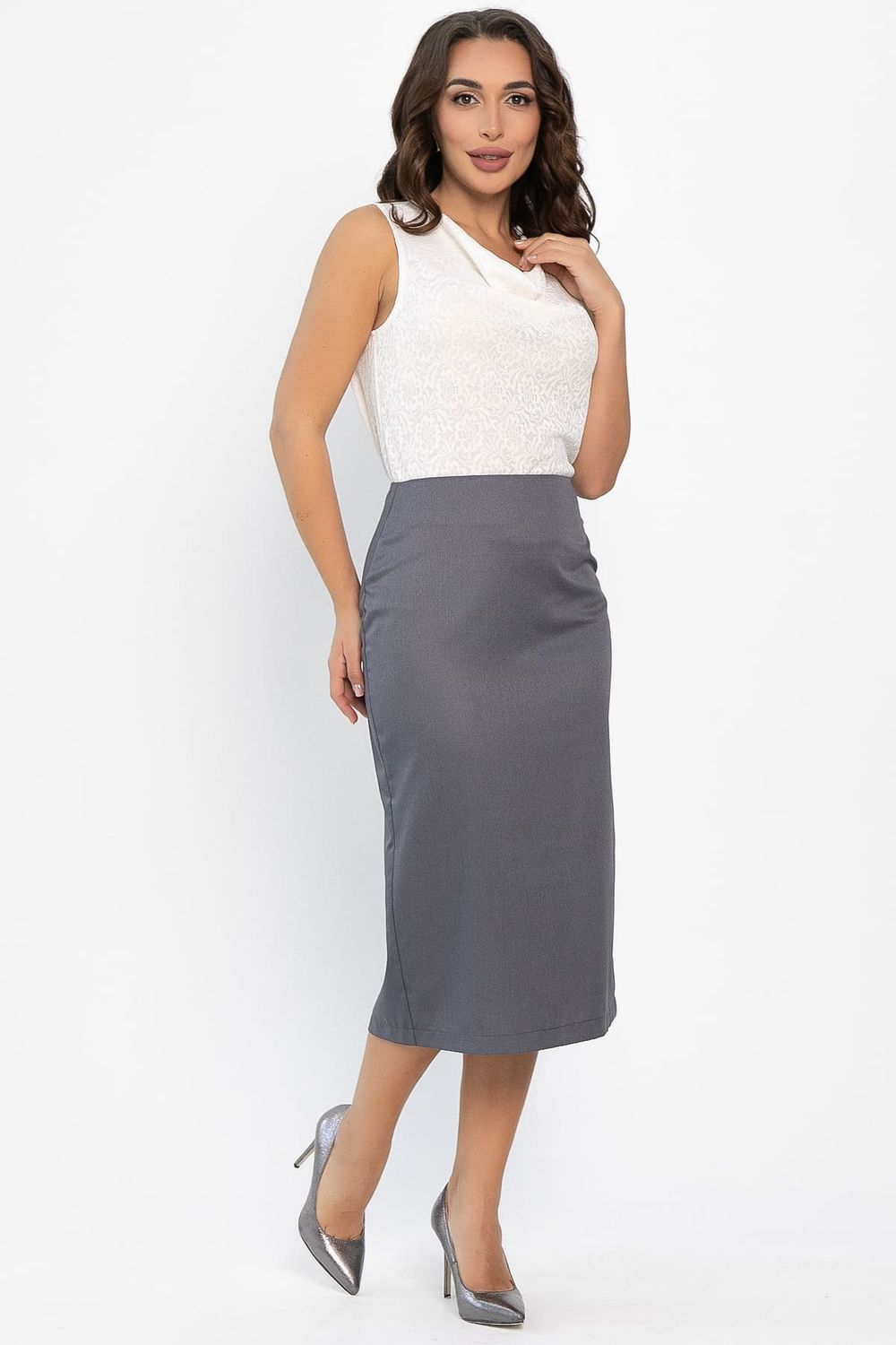 Юбка Эмма (темно-серая) Ю14166-25М LT Collection
