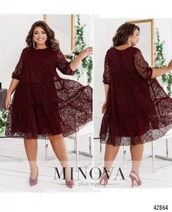 Платье 8620-бордо Minova